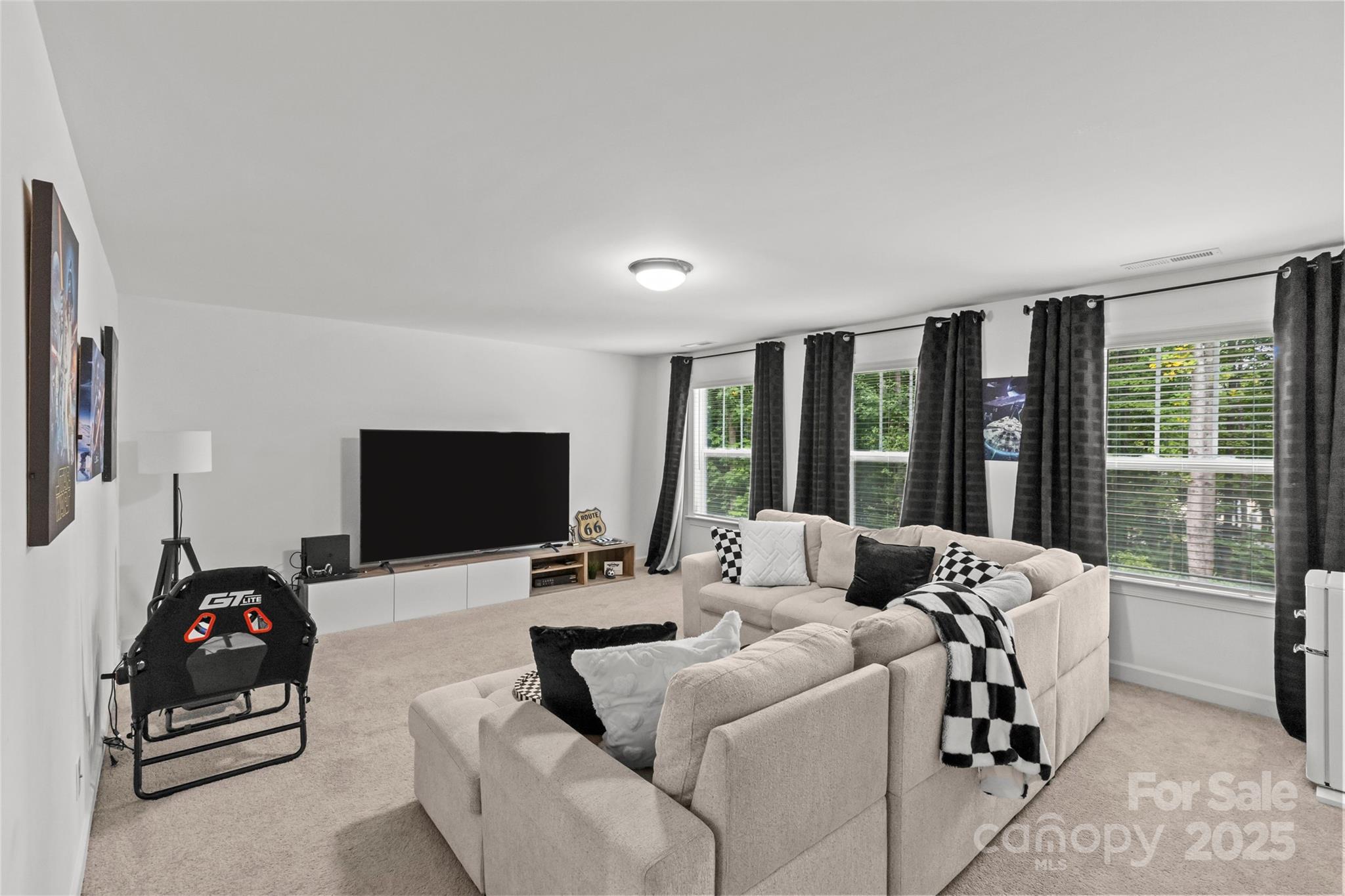 5902 Beatties Ford Road Charlotte, NC 28216 - Photo 32 of 48 a living room with furniture and a flat screen tv