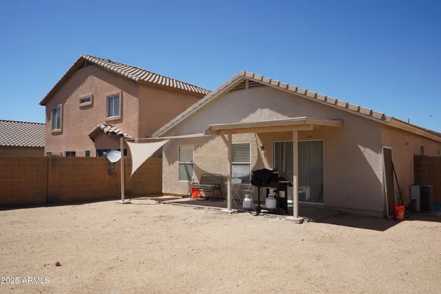 a house view with a outdoor space