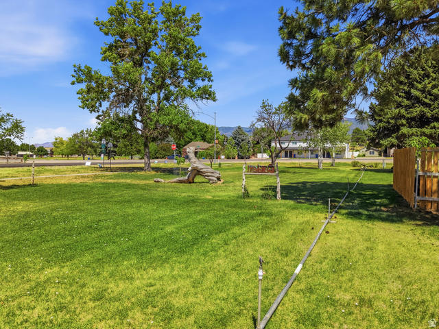 365 North Main Street Fillmore, UT 84631 - Photo 10 of 51 Expansive green lawn with mature trees and partial fencing