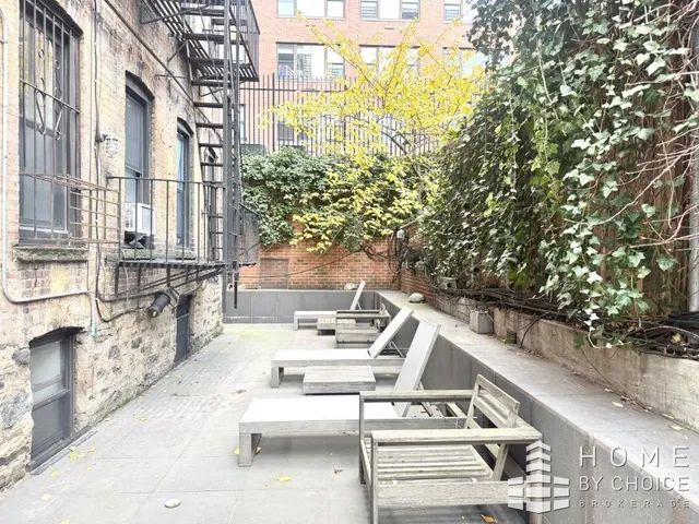 a view of building with outdoor space