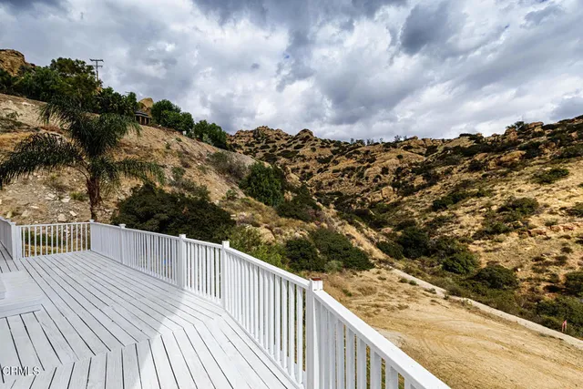 a view of balcony and city