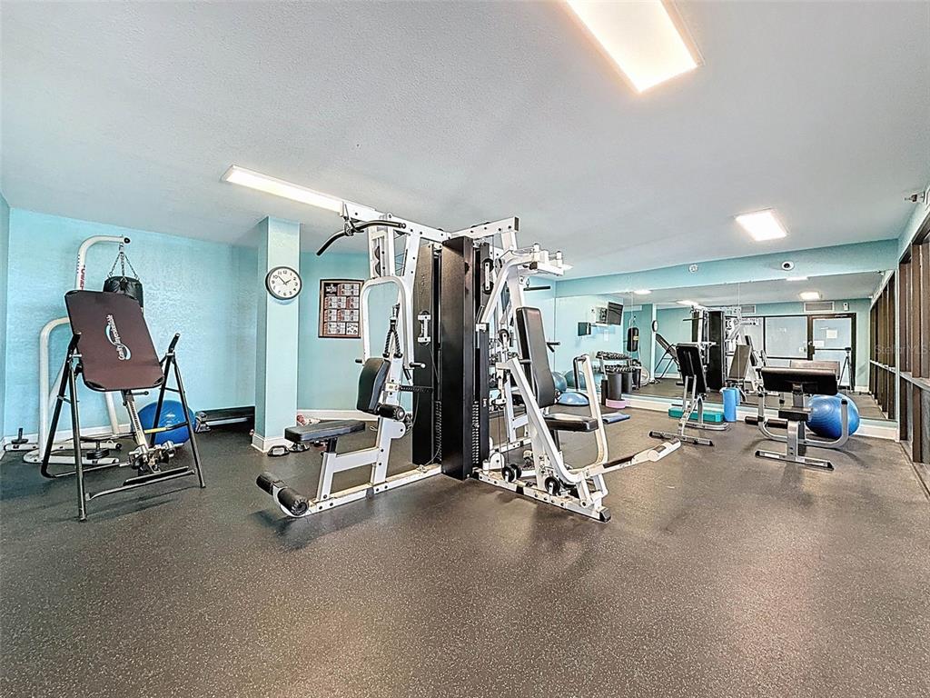 5915 Sea Ranch Drive, Unit 711 Hudson, FL 34667 - Photo 56 of 85 a view of a room with gym equipment