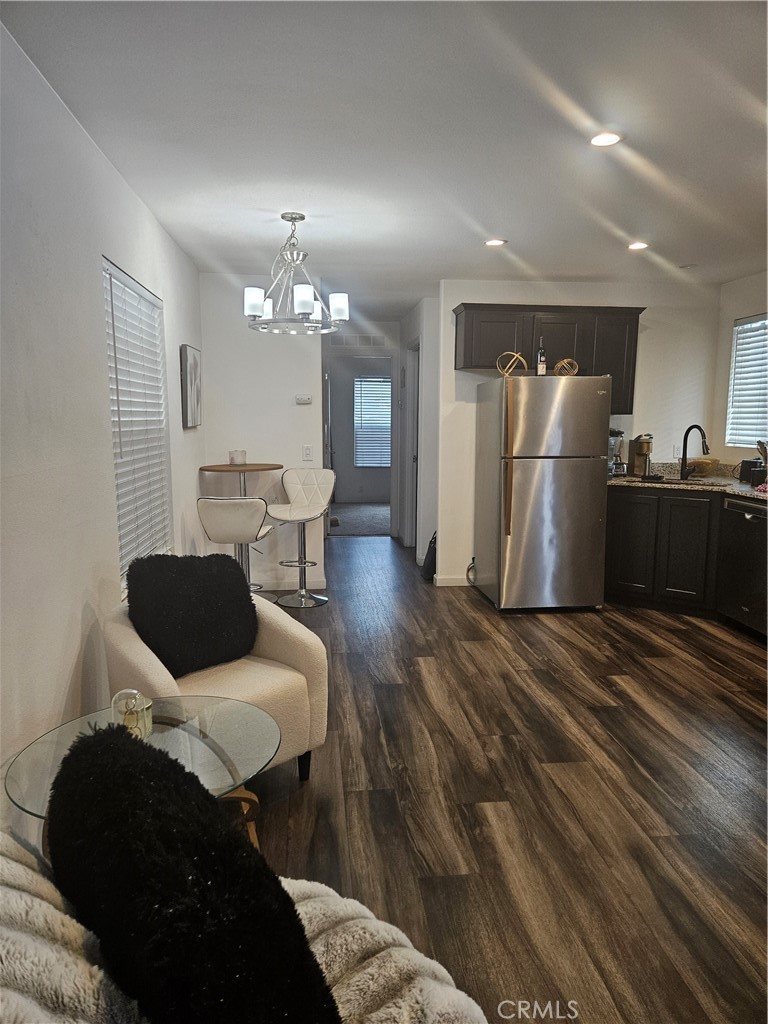 3825 Valley Boulevard, Unit 36 Walnut, CA 91789 - Photo 6 of 14 Living room and kitchen