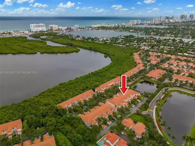 a view of a city and an ocean view