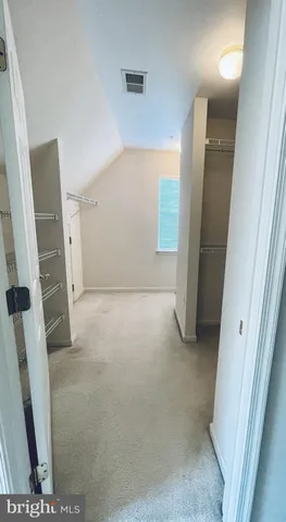 a view of a storage in a room