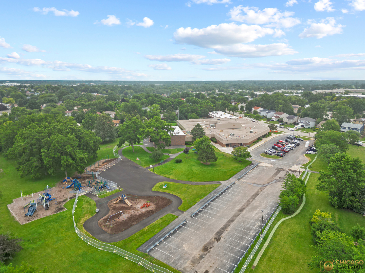 220 Osage Terrace Buffalo Grove, IL 60089 - Photo 17 of 24 an aerial view of residential houses with outdoor space