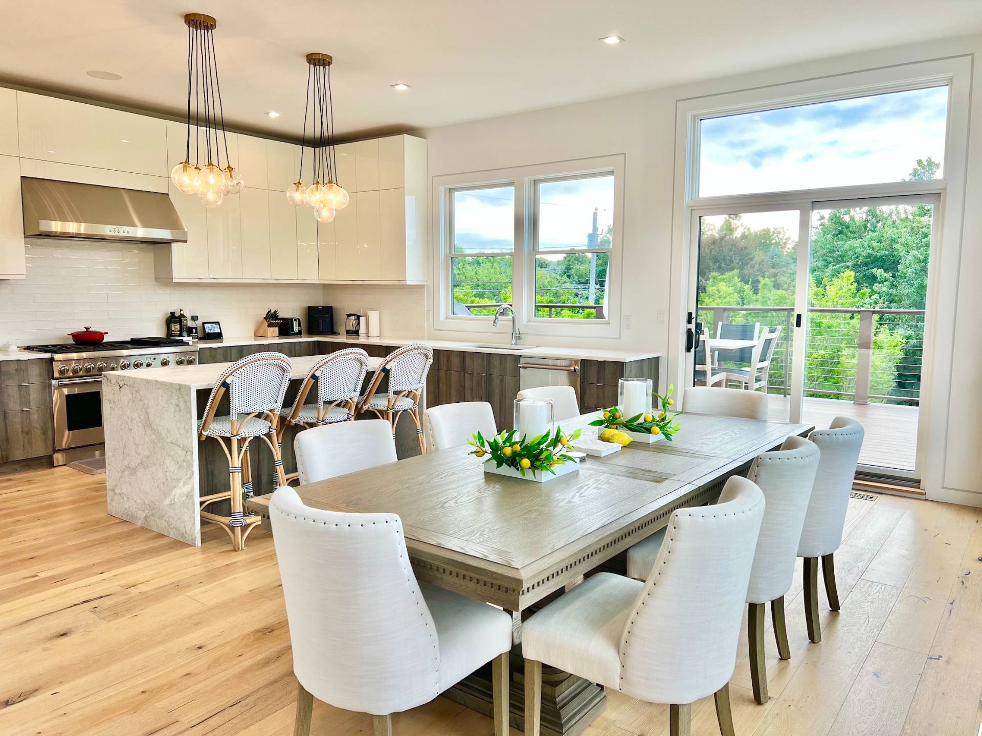 2 Captain Kidds Path Montauk, NY 11954 - Photo 3 of 15 a view of a dining room with furniture window and wooden floor