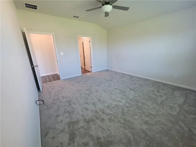a view of a livingroom with a window