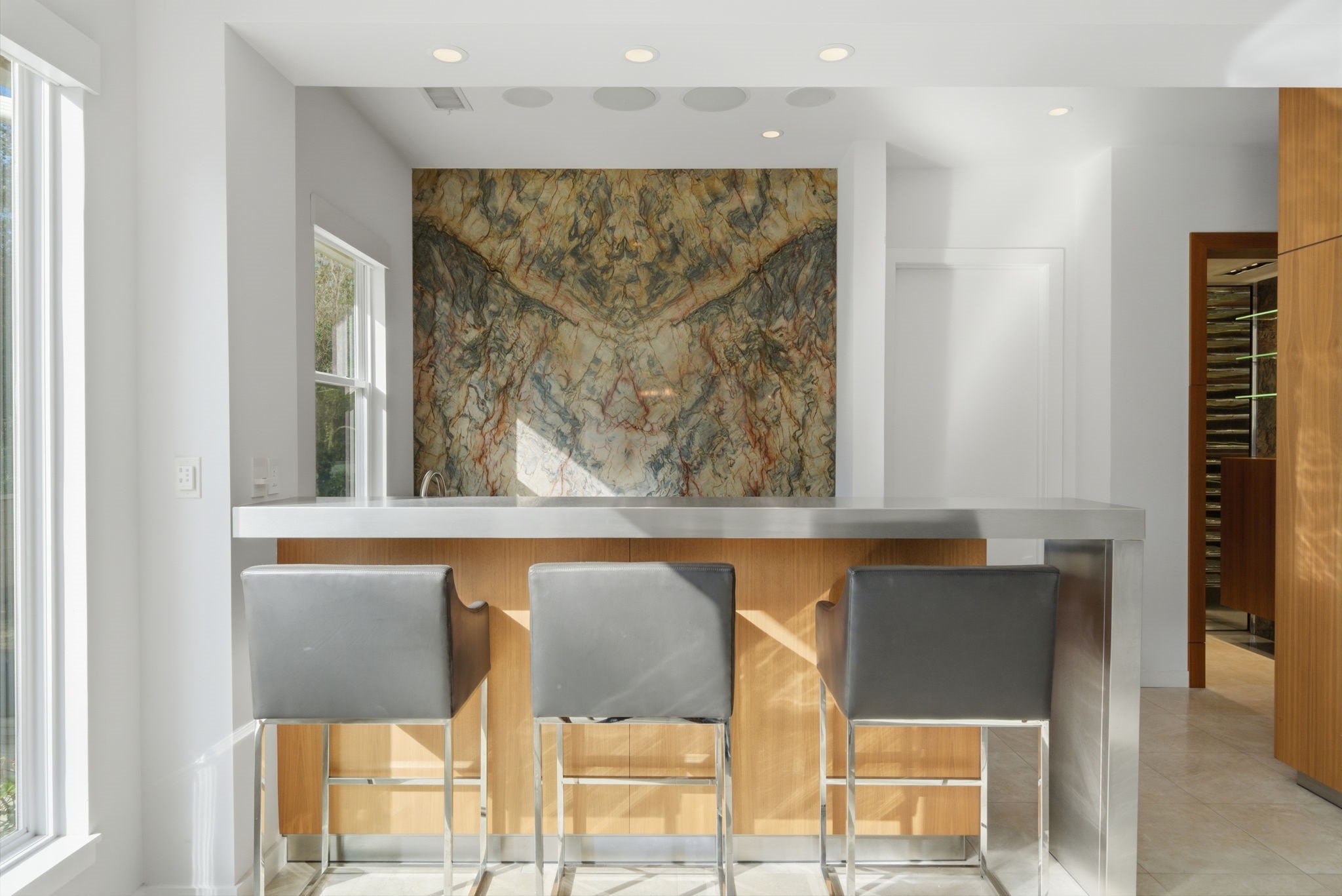 3 Farington Way The Woodlands, TX 77382 - Photo 18 of 49 a view of kitchen with furniture and wooden floor