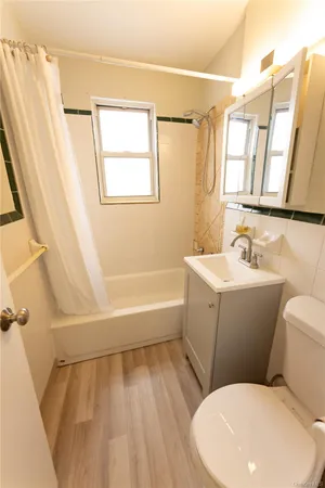 a bathroom with a toilet sink and a bathtub