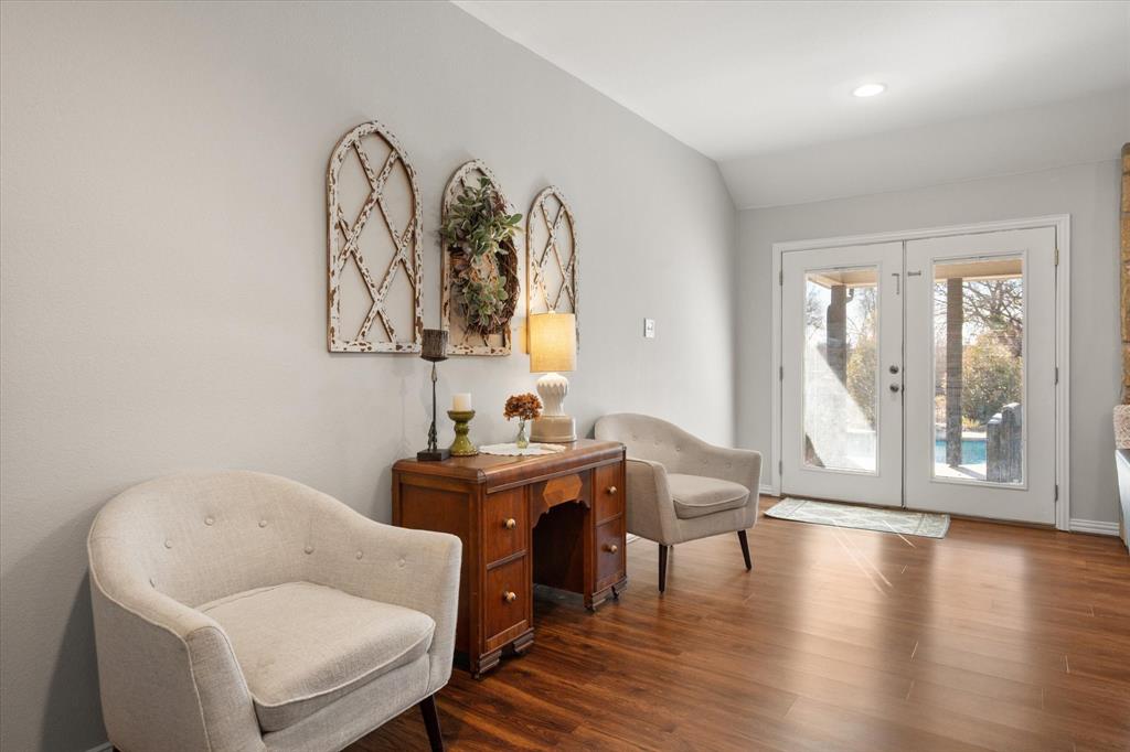 100 Ruth Court Aledo, TX 76008 - Photo 14 of 40 a living room with furniture and wooden floor