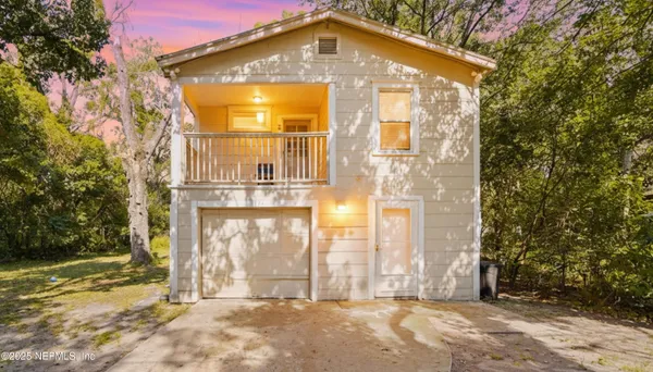 a front view of a house