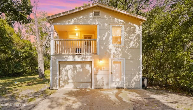 a front view of a house