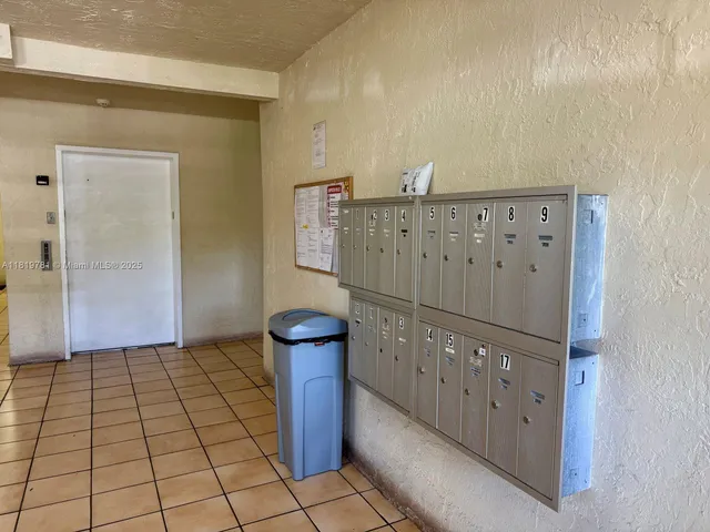 a view of a wooden door