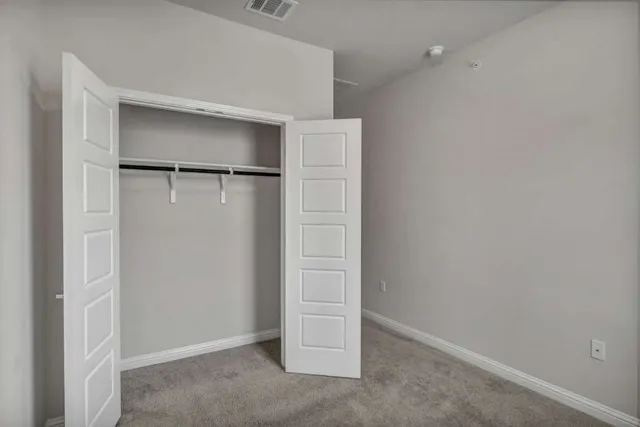 a close view of closet