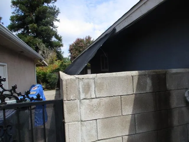 a backyard of a house