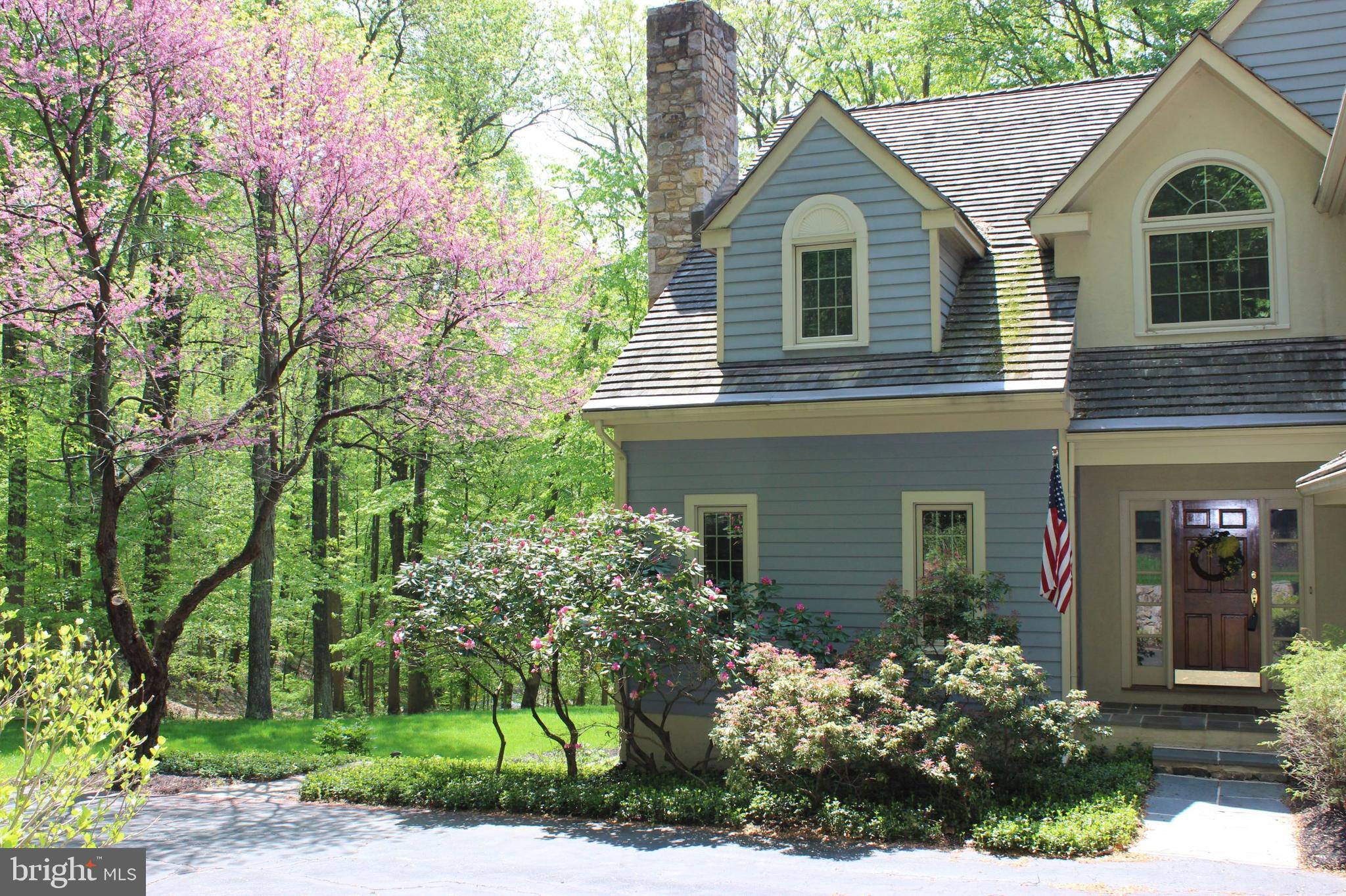 1469 Yellow Springs Road Chester Springs, PA 19425 - Photo 53 of 53 Front entrance w/ Flowering Landscape