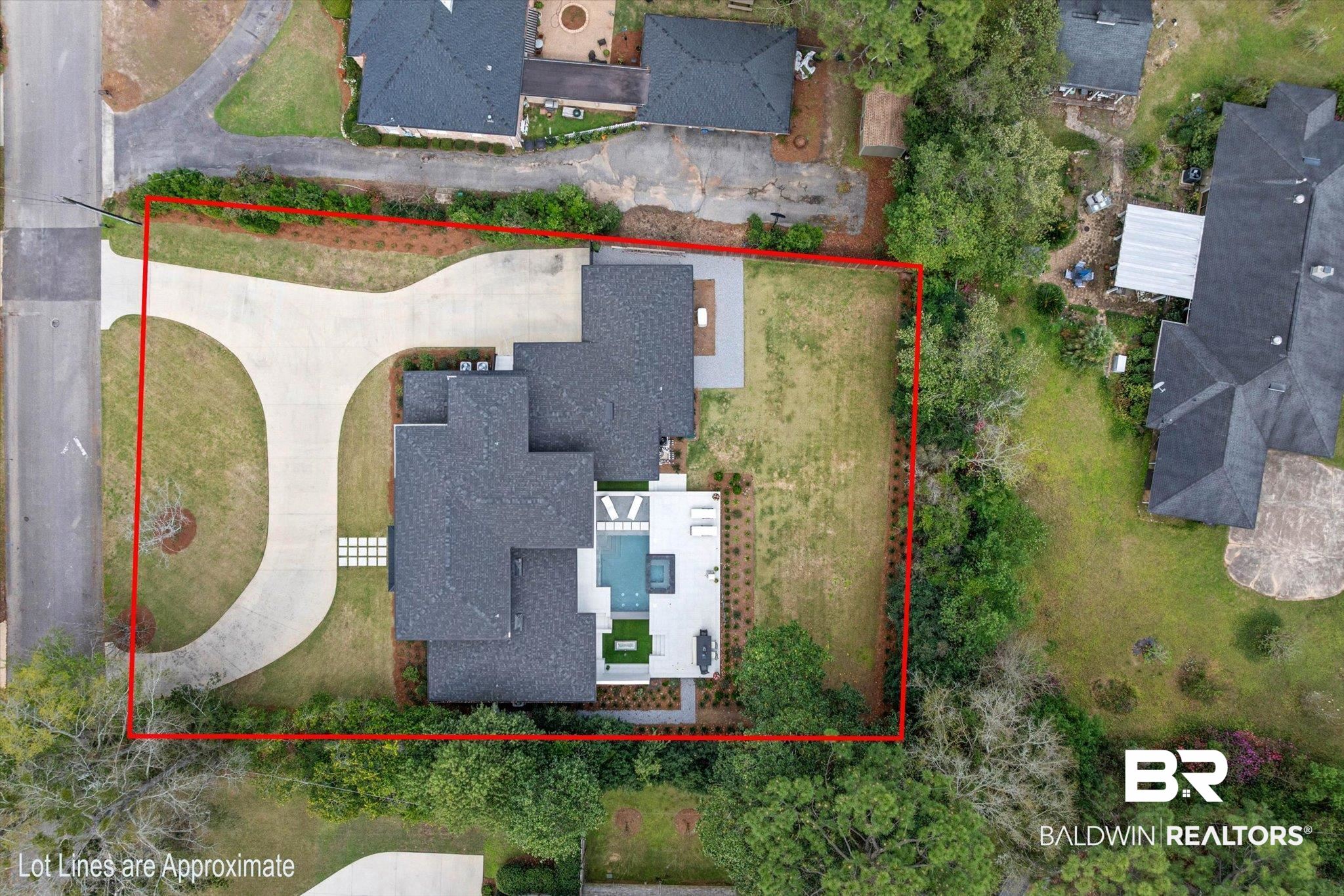 69 Jordan Lane Mobile, AL 36608 - Photo 49 of 57 Aerial overview of property's location featuring property parcel outlined