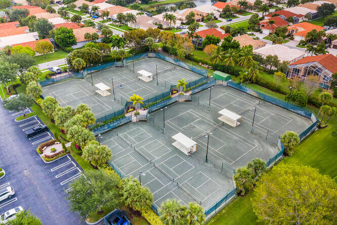 6661 Garde Road Boynton Beach, FL 33472 - Photo 48 of 48 an aerial view of a house