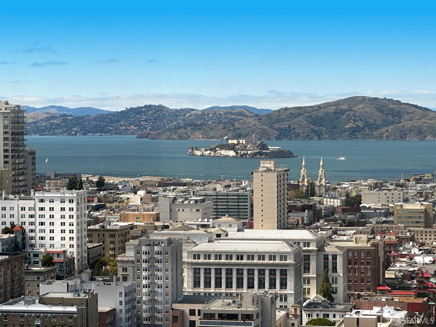 View of San Francisco Bay and Alcatraz Island
