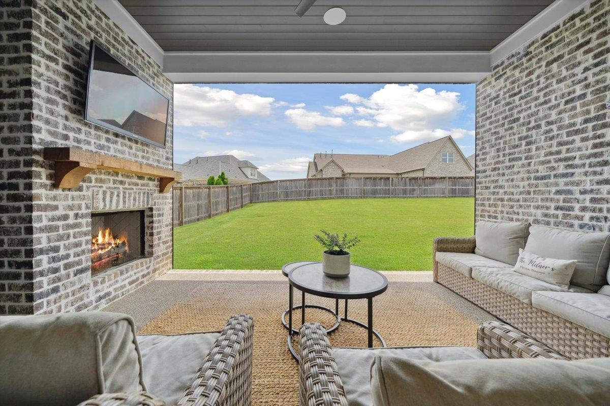 220 Mary Taylor Way Piperton, TN 38017 - Photo 3 of 40 a living room with furniture and a fireplace