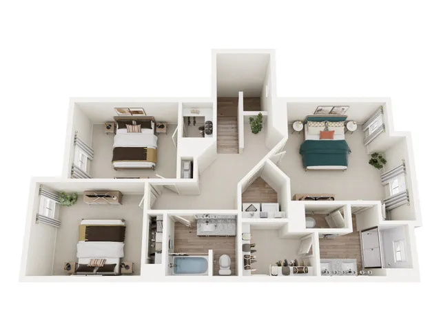 view of living room with furniture and flat screen tv