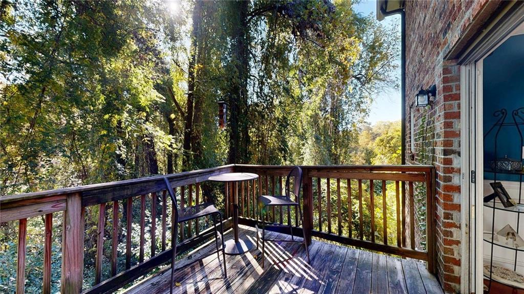 2825 Northeast Expressway, Unit L4 Atlanta, GA 30345 - Photo 17 of 36 a view of a balcony with wooden floor