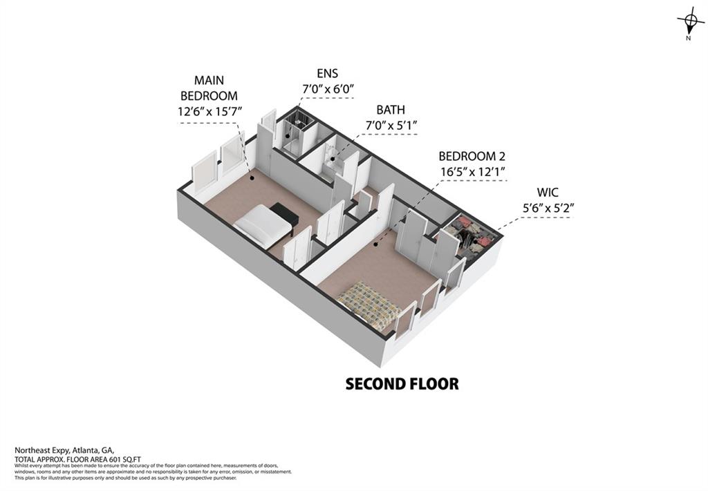 2825 Northeast Expressway, Unit L4 Atlanta, GA 30345 - Photo 36 of 36 a picture of a floor plan