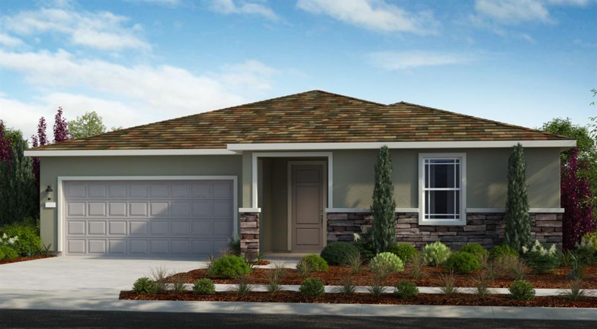 7752 Desert Agave Way Sacramento, CA 95829 - Photo 1 of 3 front view of a house with potted plants