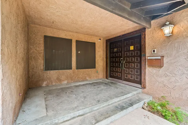 a view of front door