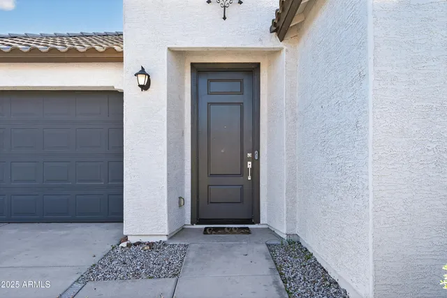 a view of an entryway door