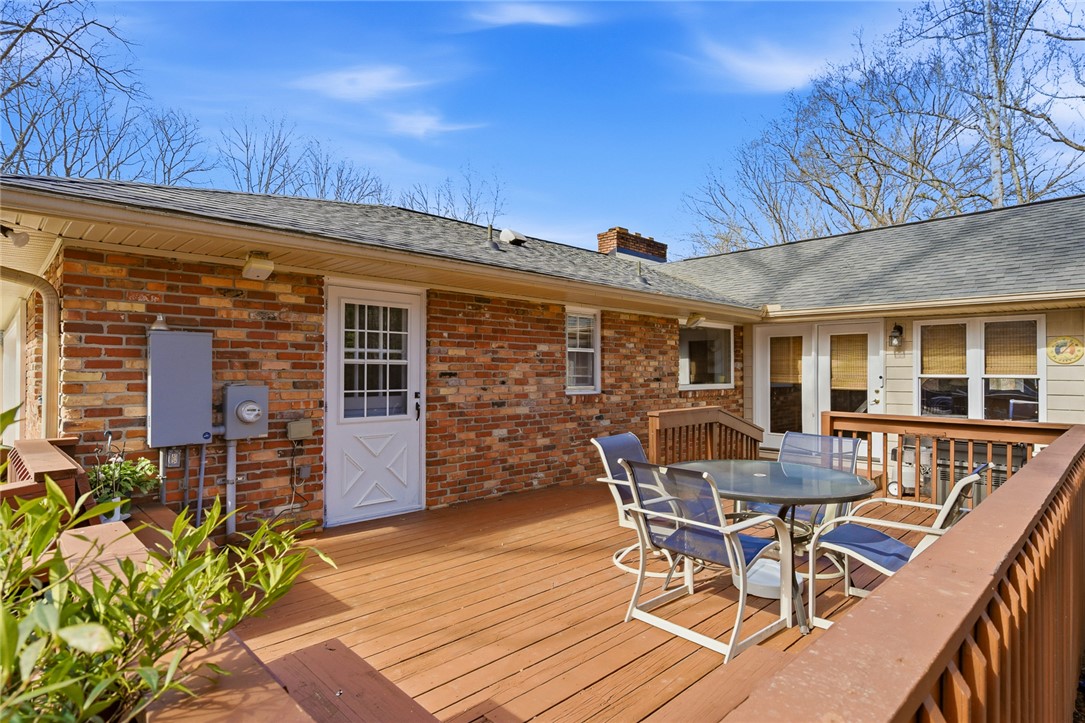 106 Cherokee Circle Anderson, SC 29621 - Photo 43 of 47 This spacious deck offers abundant outdoor living space for relaxation and gatherings.