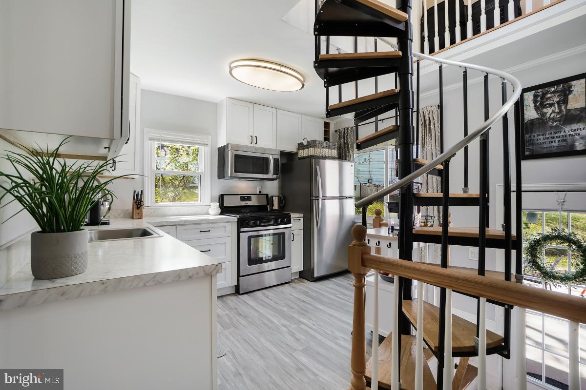 4206 Dahill Road Silver Spring, MD 20906 - Photo 15 of 33 a kitchen with appliances cabinets and a potted plant