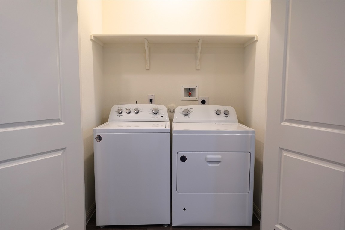 402 Plateau Street Maxwell, TX 78656 - Photo 15 of 18 a utility room with dryer and washer