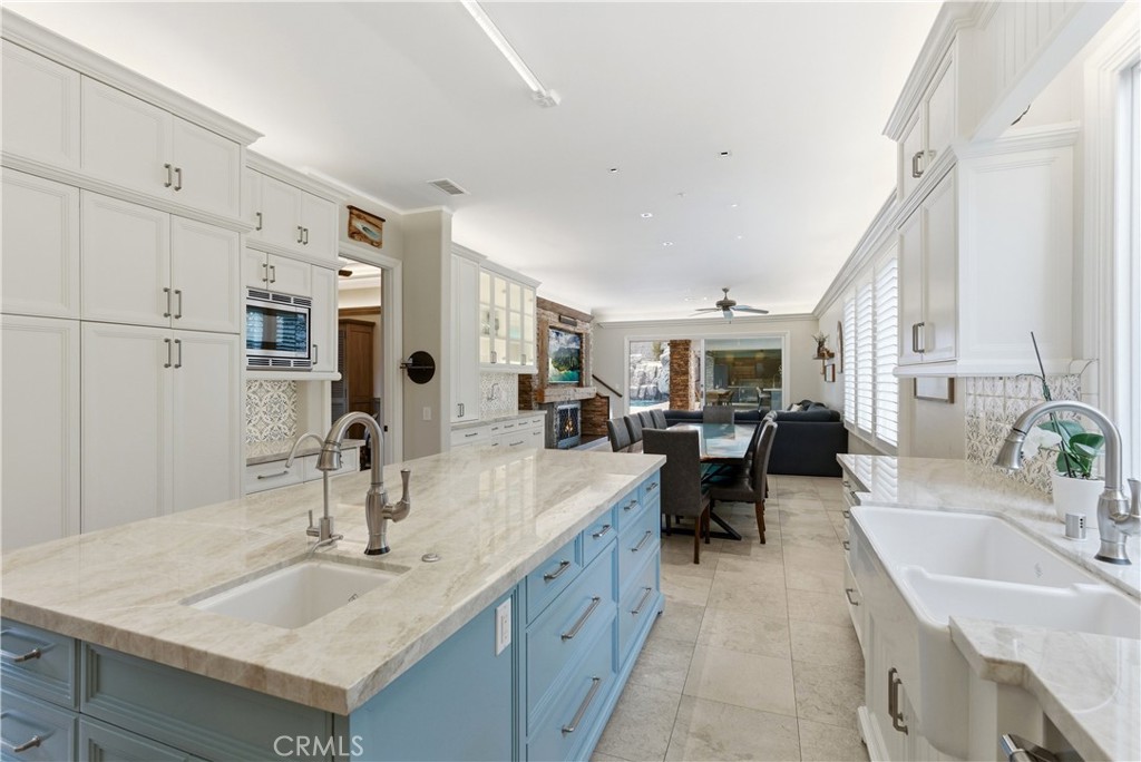 29131 Bouquet Canyon Road Silverado, CA 92676 - Photo 16 of 74 View of open concept kitchen to dining and family room