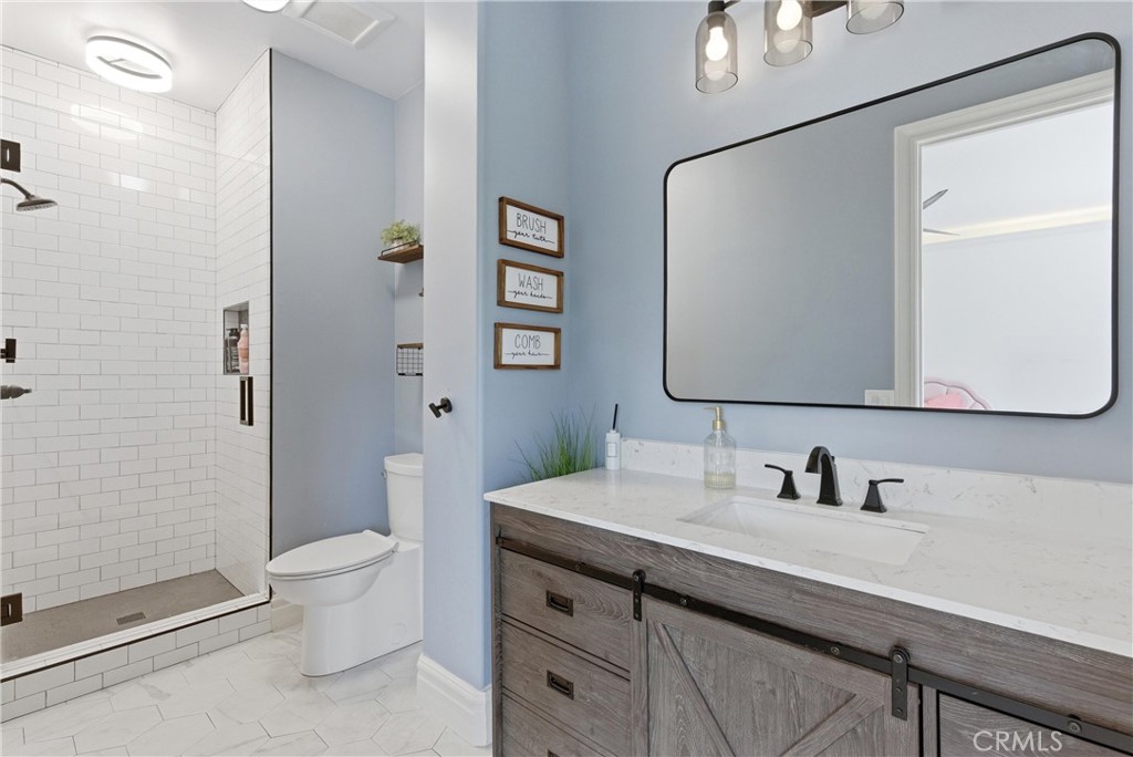 29131 Bouquet Canyon Road Silverado, CA 92676 - Photo 59 of 74 full bath with walk in shower