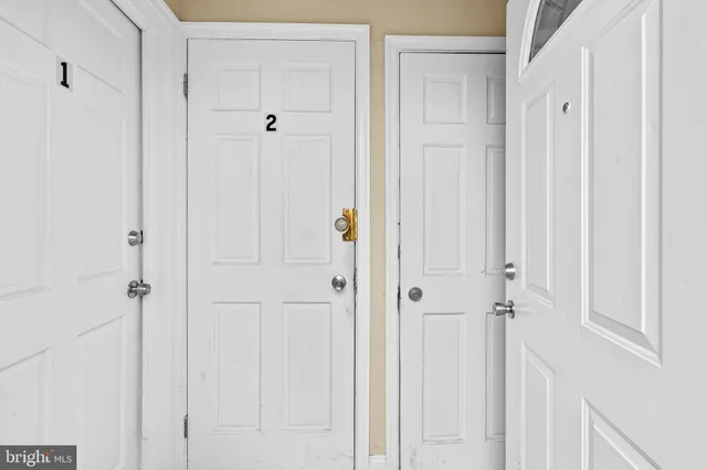 a view of a closet area