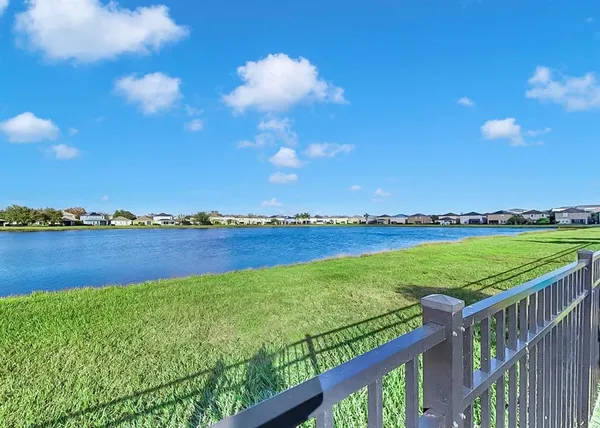 a view of a river and outdoor space