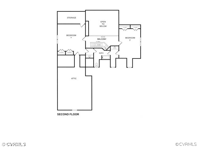 3800 Bircham Loop Midlothian, VA 23113 - Photo 8 of 8 2nd Floor Plan