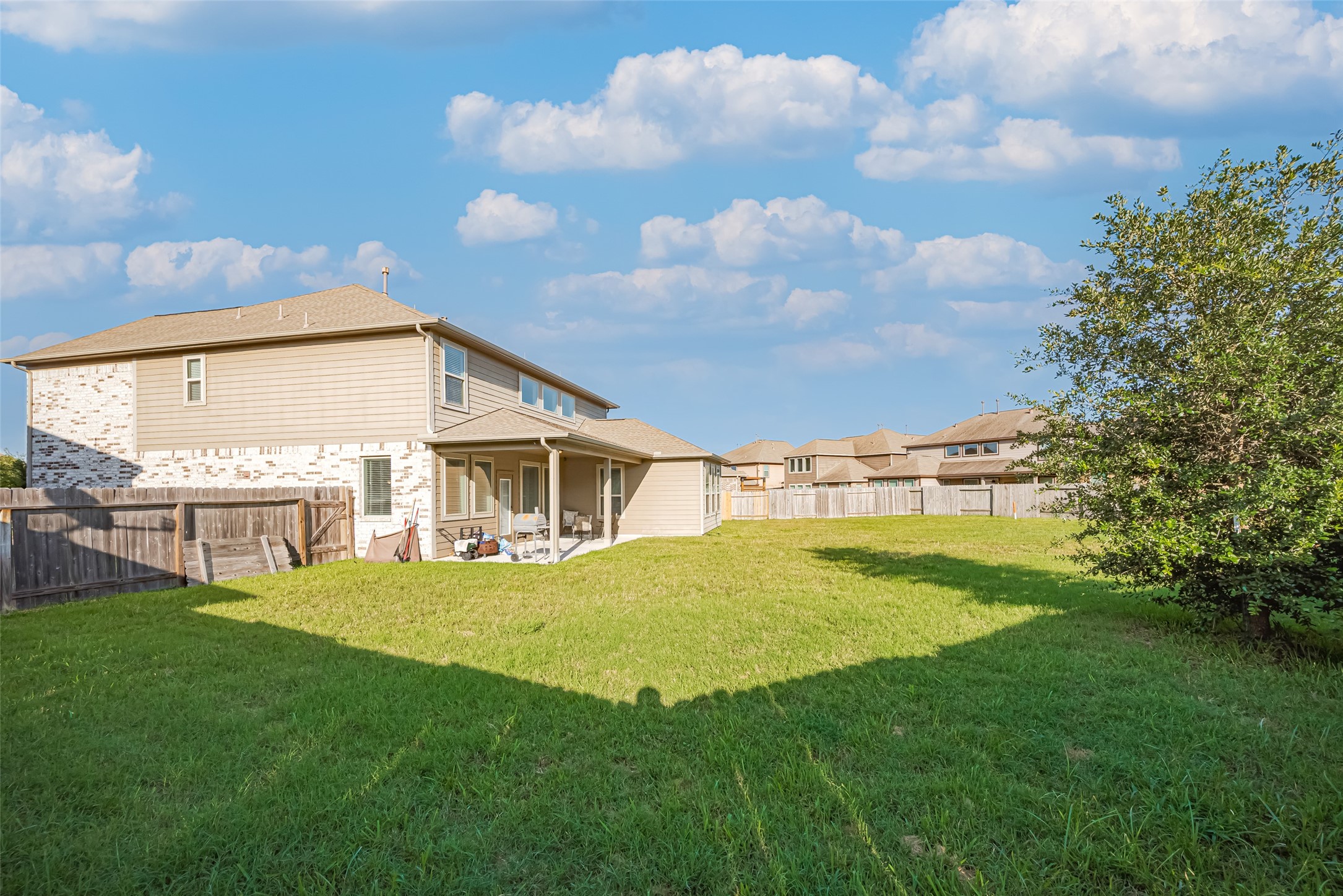 4507 Shallow Hill Court Houston, TX 77084 - Photo 38 of 50 a view of a house with a backyard