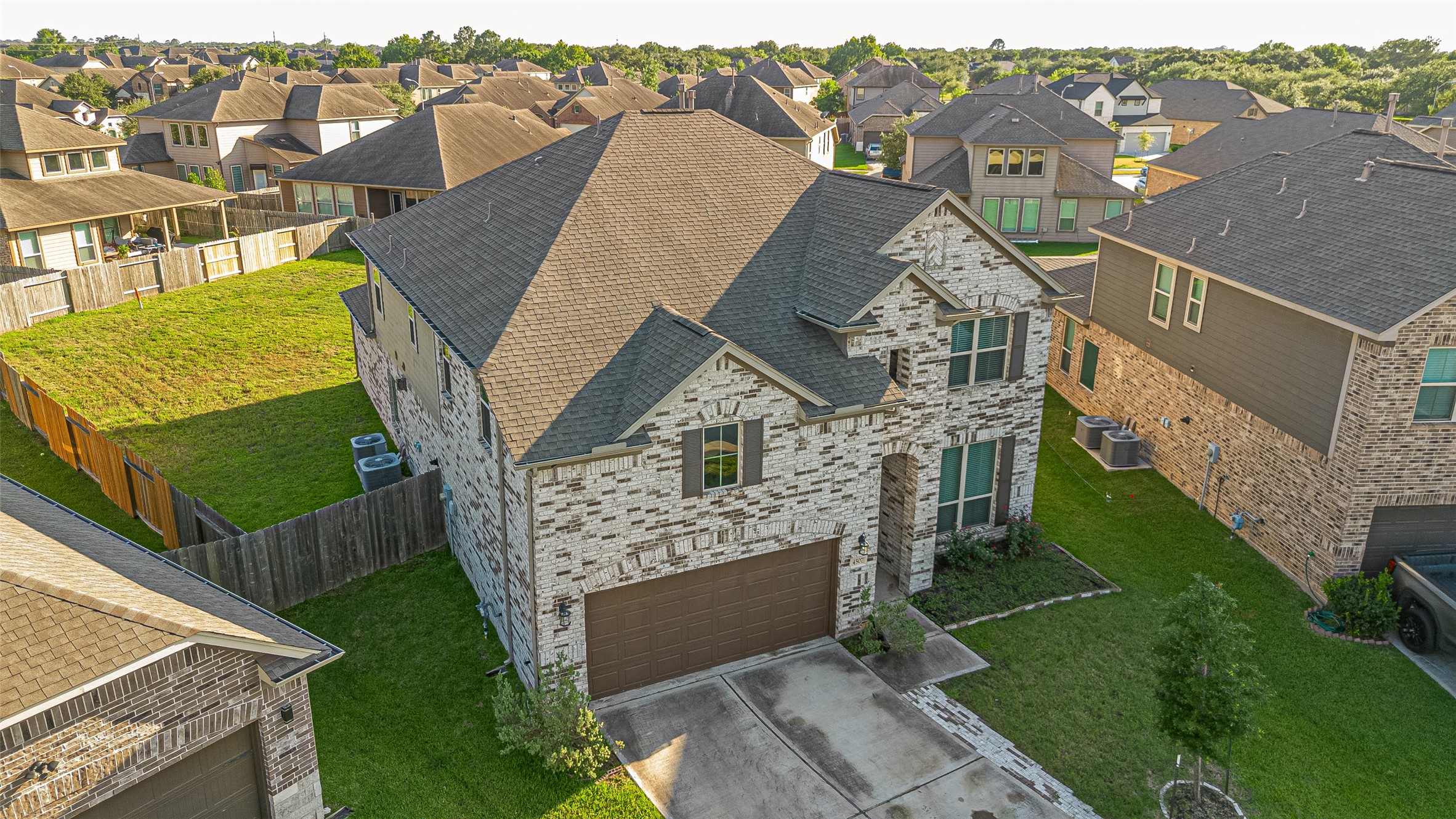 4507 Shallow Hill Court Houston, TX 77084 - Photo 41 of 50 a aerial view of a house with a yard