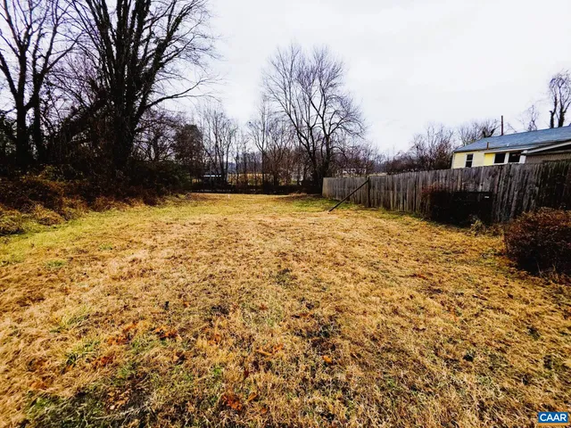 a street view with yard