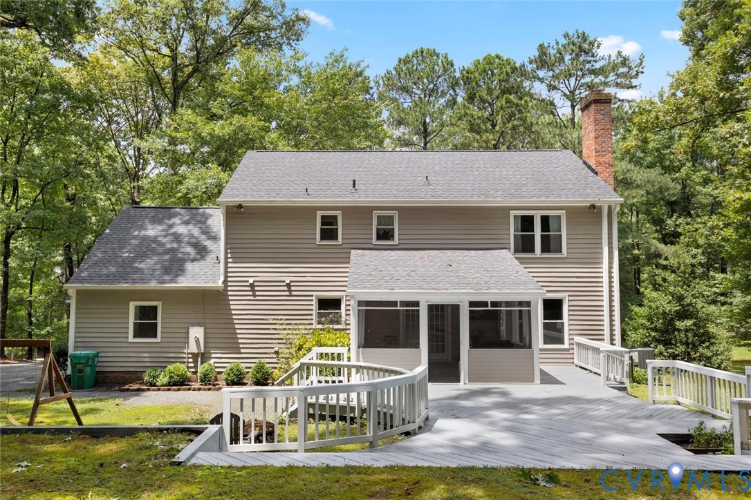 2011 Camborne Road Chesterfield, VA 23236 - Photo 44 of 47 Rear exterior featuring a spacious multi-level dec