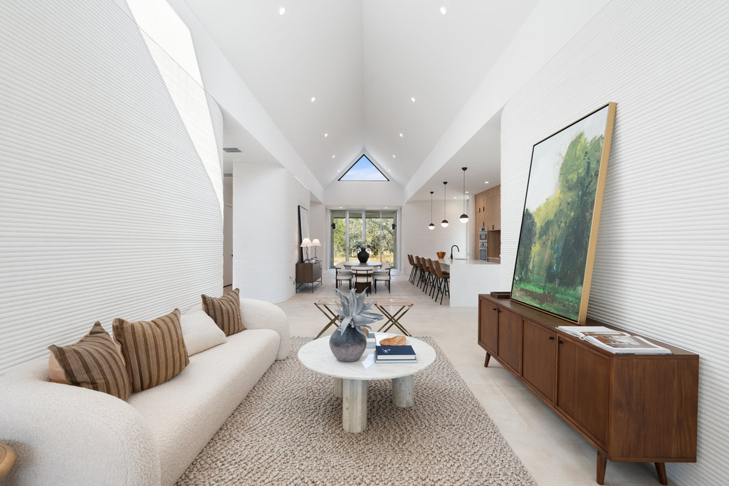40 Peace Pipe Wimberley, TX 78676 - Photo 6 of 23 a living room with furniture a flat screen tv and a large window