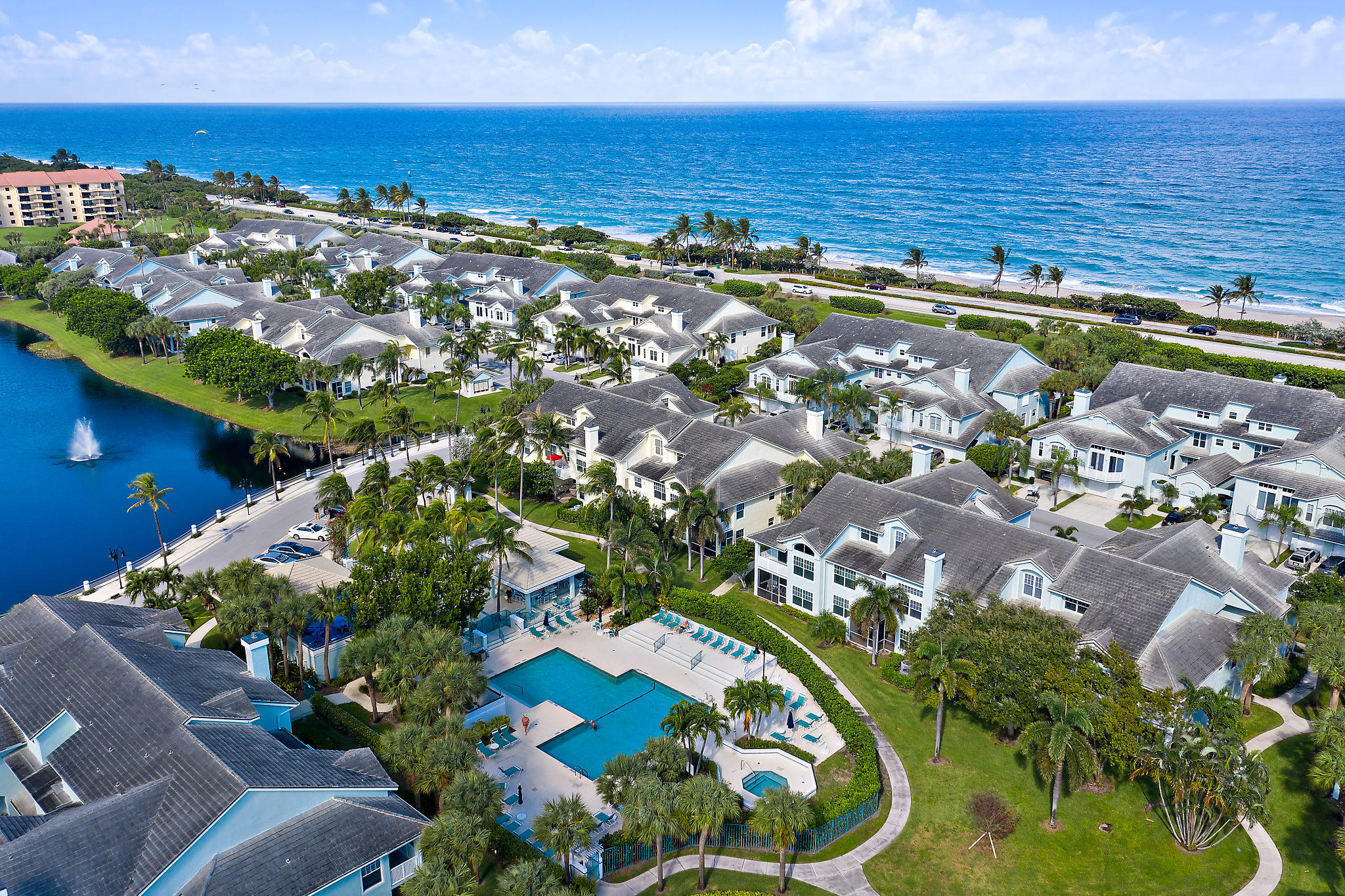 1906 Mainsail Circle Jupiter, FL 33477 - Photo 22 of 34 Sea Colony Aerial Pool and Ocean