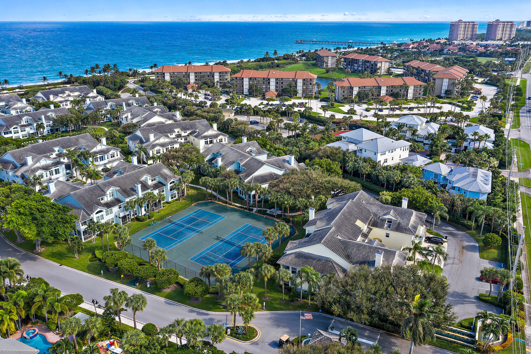 1906 Mainsail Circle Jupiter, FL 33477 - Photo 33 of 34 Sea Colony Aerial tennis and bluffs ocea