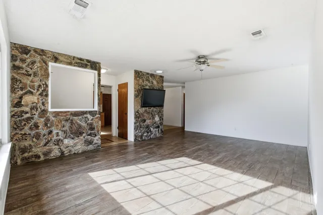 a view of a livingroom with couch