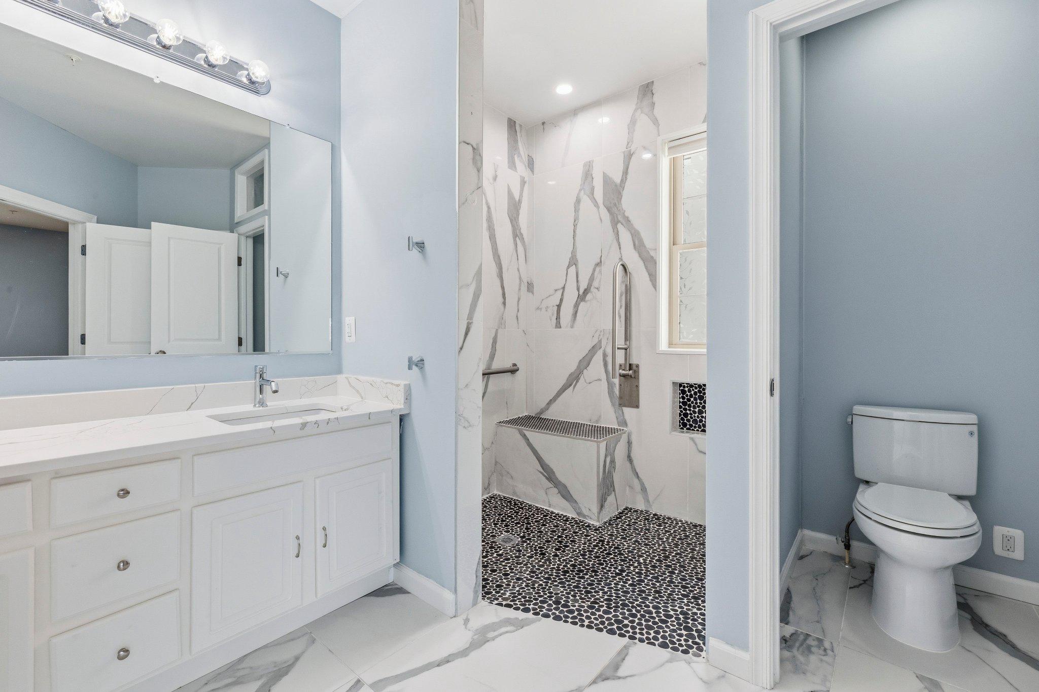 1105 Verbena Court Silver Spring, MD 20906 - Photo 25 of 78 Primary bathroom w/walk-in shower & water closet.