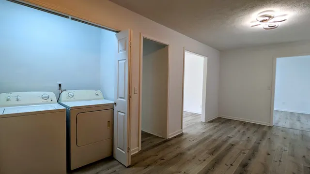 a view of utility room with washer and dryer