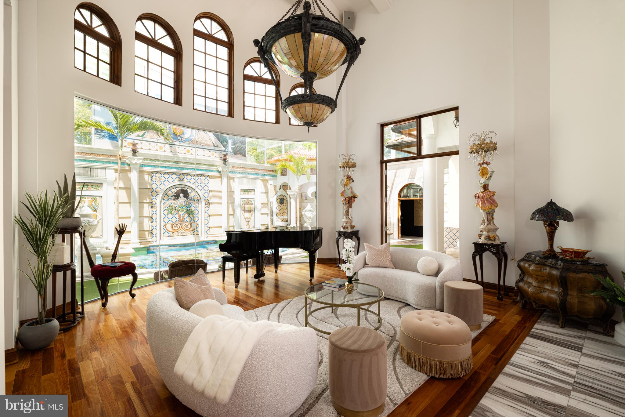 9101 River Road Potomac, MD 20854 - Photo 14 of 50 View of the music room to the pool room